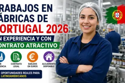 trabajos en fábricas de Portugal